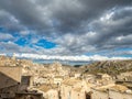 Cityscape of Matera, Sassi di Matera historical town built on the stones