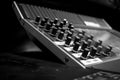 Wide Angle Professional Audio Mixing Board/ Console Royalty Free Stock Photo