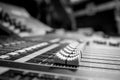 Wide Angle Professional Audio Mixing Board/ Console Royalty Free Stock Photo