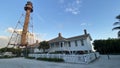 Wide Angle Sanibel Island Lighthouse Complex, Florida Royalty Free Stock Photo
