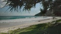 wide angle shot, looking to the east, of wategos beach at byron bay Royalty Free Stock Photo