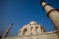 Wide angle of Taj Mahal Agra in India