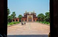 Wide angle of Tomb of Akbar the Great, India