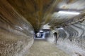 Underground tunnel in a salt mine Royalty Free Stock Photo
