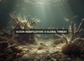 Ocean Acidification Global Threat Underwater Coral Reef Royalty Free Stock Photo
