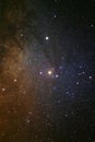 A wide angle view of the Antares Region of the Milky Way Royalty Free Stock Photo