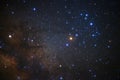 A wide angle view of the Antares Region of the Milky Way, Galactic center of the milky way galaxy Royalty Free Stock Photo