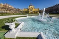 Art Pavilion and fountain in Zagreb Royalty Free Stock Photo