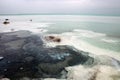 Wide angle view of the dead sea Royalty Free Stock Photo