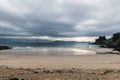 CaneliÃÂ±as beach in the Rias Baixas in Pontevedra Royalty Free Stock Photo