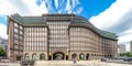 Wide angle view of famous Chilehaus in Hamburg, Germany