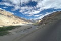 A view of Himalaya mountain range in Ladakh region, India. Royalty Free Stock Photo