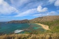 Wide-angle view of Honolulu, Hawaii Royalty Free Stock Photo