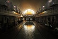 Wide angle view of La Piscine Museum of Art and Industry, Roubaix France Royalty Free Stock Photo