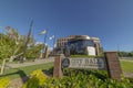 A wide angle view of the Lethbridge city hall building Royalty Free Stock Photo