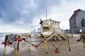 Winter Lifeguard Hut Royalty Free Stock Photo