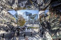 wide-angle view of the mirrored interior of Tokyu Plaza Omotesando