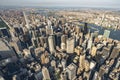 The midtown of New York City USA during the sunset Royalty Free Stock Photo