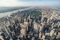 The midtown of New York City USA during the sunset Royalty Free Stock Photo