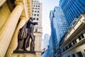 Wide-angle view of the New York Stock Exchange Royalty Free Stock Photo