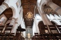 Interior of the \'Nieuwe Kerk\' (New Church) in Delft, the Netherlands Royalty Free Stock Photo