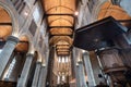 Interior of the \'Nieuwe Kerk\' (New Church) in Delft, the Netherlands Royalty Free Stock Photo