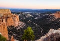 Wide angle view over Bryce Canyon in Utah Royalty Free Stock Photo