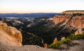 Wide angle view over Bryce Canyon in Utah Royalty Free Stock Photo