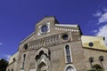 Wide angle view of The Roman Catholic church in the center of Udine (Duomo di Santa Maria Annunziata) Royalty Free Stock Photo