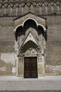 Wide angle view of The Roman Catholic church in the center of Udine (Duomo di Santa Maria Annunziata) Royalty Free Stock Photo