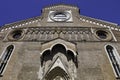 Wide angle view of The Roman Catholic church in the center of Udine (Duomo di Santa Maria Annunziata) Royalty Free Stock Photo