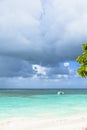 Sea view in Las Galeras, Dominican Republic Royalty Free Stock Photo