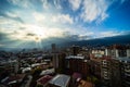 Wide angle view to Tbilisi city centre