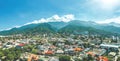 Wide angle view of the town of Los Corales, Vargas, Venezuela. View 360