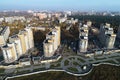 Wide angle view of urban real estate `Borodino`