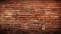 Wide angle Vintage Red brick wall Background Royalty Free Stock Photo