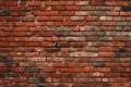 Wide Angle Vintage Red Brick Wall Background Royalty Free Stock Photo