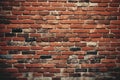 Wide Angle Vintage Red Brick Wall Background Royalty Free Stock Photo