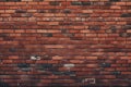 Wide Angle Vintage Red Brick Wall Background Royalty Free Stock Photo