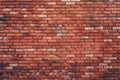 Wide Angle Vintage Red Brick Wall Background Royalty Free Stock Photo