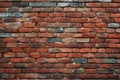 Wide Angle Vintage Red Brick Wall Background Royalty Free Stock Photo