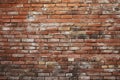 Wide Angle Vintage Red Brick Wall Background Royalty Free Stock Photo