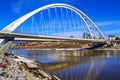 Wide Angle Walterdale Bridge View Royalty Free Stock Photo