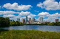 Wide Angle Wetlands Austin Texas Mid Day Perfect Summer along Colorado River