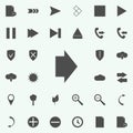 wide arrow icon. web icons universal set for web and mobile