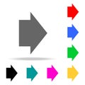 wide arrow icons. Elements of human web colored icons. Premium quality graphic design icon. Simple icon for websites, web design,