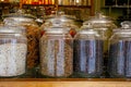 Wide assortment of spices in the spice market in Kochi