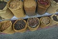 Wide assortment of spices in the spice market in Kochi