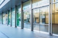 wide automatic doors at a public facility entrance