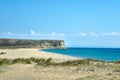 Wide beach in an aegean island of Turkey